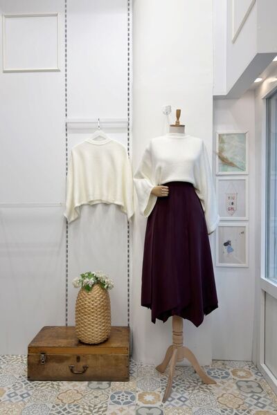 Faya Boutique Mürdüm Parçalı Vesperia Etek