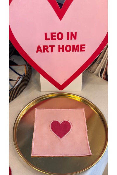 Leoinart Valentine's Day Heart Cocktail Coffee Presentation Napkin