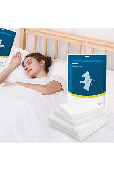 Arabest Travel Disposable Bedding Set,Disposable Bed Sheets,Travel Pillow and...