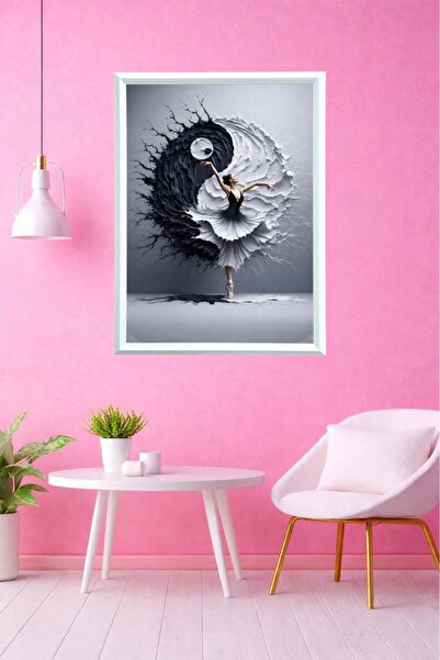 LUXRN 3D Effect Optical Depth Abstract Design Modern Art Framed Wall Painting...