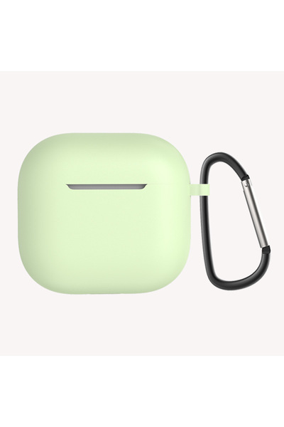 FLAMENKO Air-Pods 4 Flmk Standard Silicone Case-Light Green