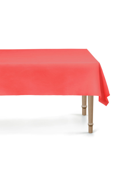 Partydeco Tablecloth Red 137×183 cm – Disposable Party Table Cover
