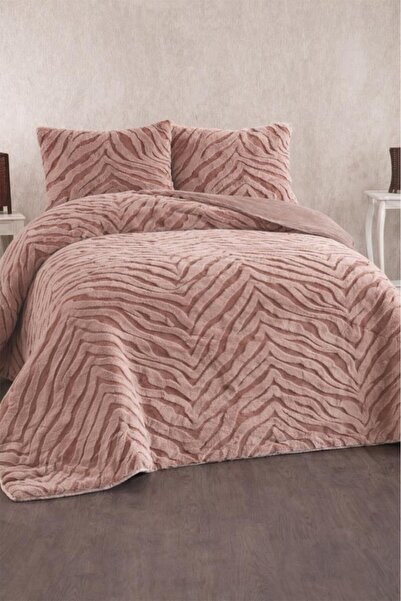 Çeyiz Diyarı Malaga Rabbit Hair Double Bedspread 220X240 Brown