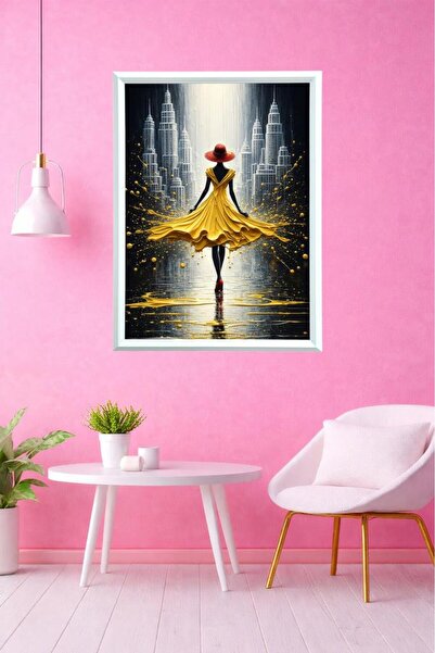 LUXRN 3D Effect Optical Depth Abstract Design Modern Art Framed Wall Painting...