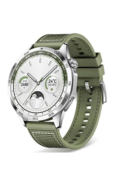 FLAMENKO Galaxy Watch 46mm Compatible Flmk- Krd-102 22mm Silicone Strap-Green