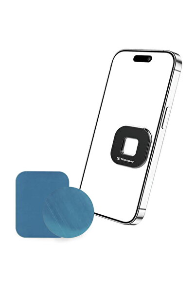 Techsuit Suport Telefon Auto Magnetic pentru Bord cu 2 Placute Magnetice, For...