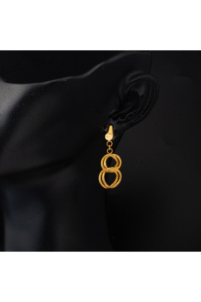 CİHAN GOLD 3 Gr Sallantılı 22 Ayar Samanyolu Altın Küpe