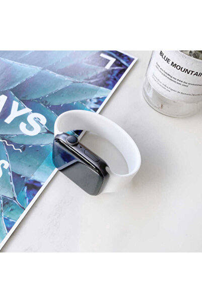 FLAMENKO Watch 40mm Compatible Krd-31 Solo Loop Large Flmk Strap-White