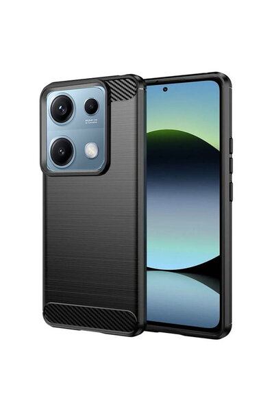 Techsuit Husa pentru Xiaomi Redmi Note 14S - Carbon Silicone - Black