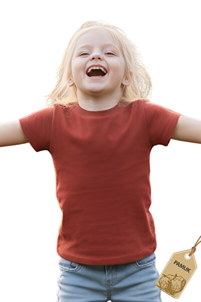 Difa Παιδικό μπλουζάκι Kiremit - Unisex βαμβακερό κοντομάνικο καθημερινό βασι...