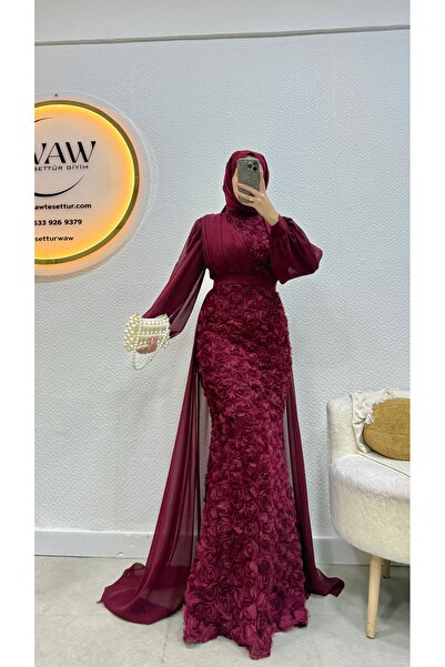 waw tesettür Rossa Tesettür Abiye Elbise