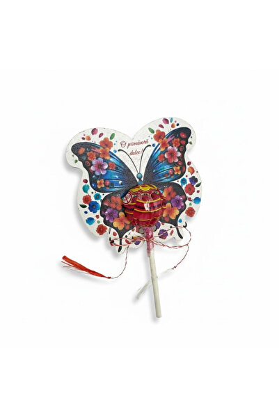 Eventissimi Martisor dulce pentru copii cu acadea si fluturas cu mesaj