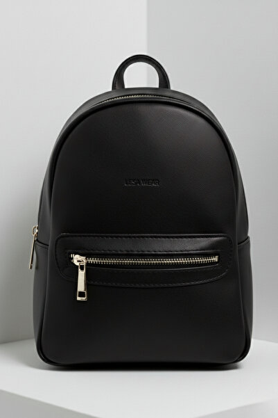 Lesa Wear Дамска черна раница с 2 отделения