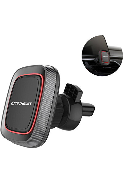 Techsuit MagGrip Magnetic Car Mount for Ventilation Grill - Black/Red