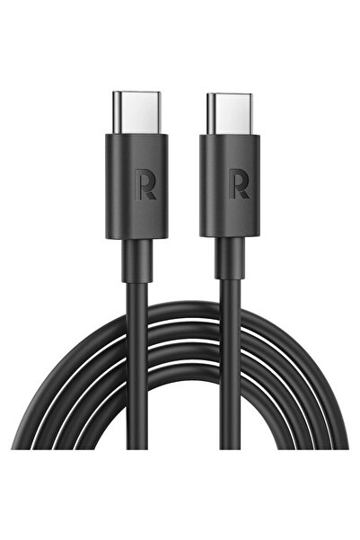 RavPower Cablu RP-CB1022, USB-C la USB-C, TPE, 2m, Negru