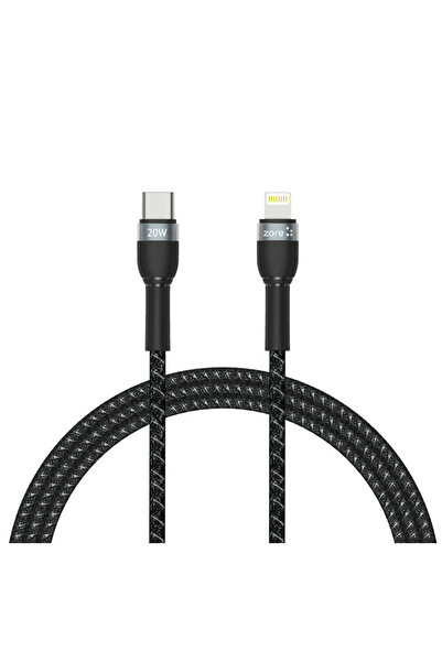 FLAMENKO Black Shira Series Type-C to Lightning Pd Cable 1 Meter-Flmk