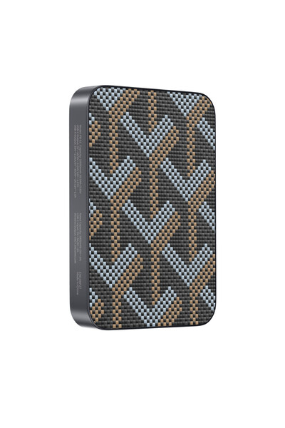 KeepHone Brendy Kevlar Fiber Desenli Tasarım 10.000 Mah Kablosuz Şarj Magsafe...