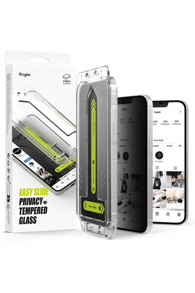 Ringke Carcasă Easy Slide Privacy, pachet de 2, pentru iPhone 13 / 13 Pro / 1...