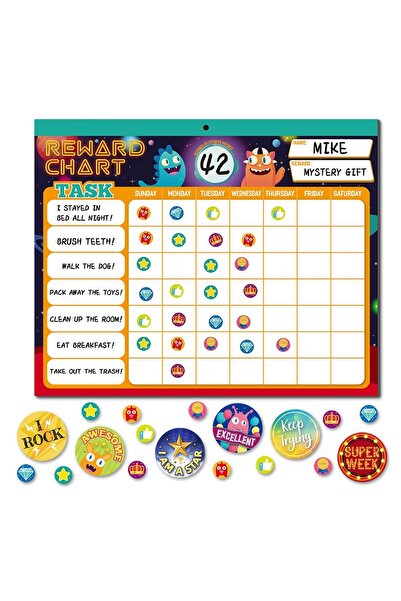 Arabest Family Kids Behavior Reward Chart, Home & School Behavior Chart, Magn...