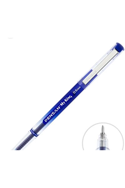 Pensan My King 6405 Blue Ballpoint Pen 3 Pieces