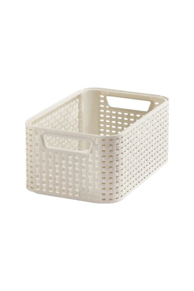 Rothoplast Rotho Rattan Style Box – 5 L, with Handles