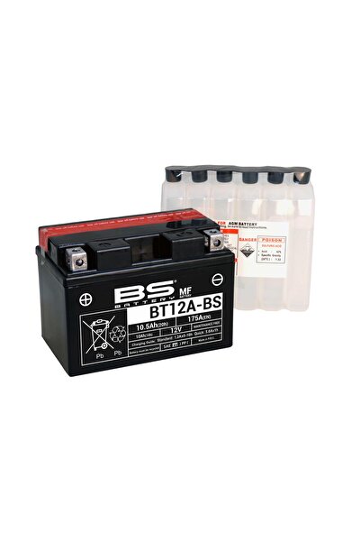 Genel Markalar Bs Bt12a-bs ( Yt12a-bs ) 12v-10 Amper 175 Cca Bakımsız Akü