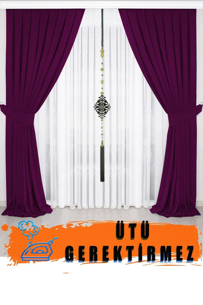 İ.D İpek Dokuma Мурдем Плісирована Штора Кадифевий Вигляд Стільниковий Структ...