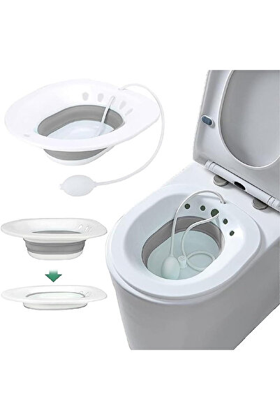 Arabest Grey Plastic Bidet Ergonomic Seat and Anti-Overflow Design, Portable ...