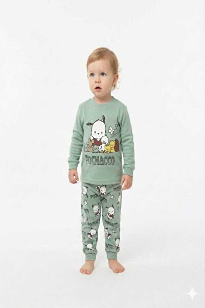 Yeşil POCHACCO 1-3 Yaş Çocuk Alt Üst TakıM