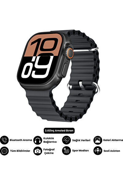 Bagajon Harvox Hk 11 Ultra 3 Amoled Akıllı Saat Iphone ve Android Tüm Telefon...