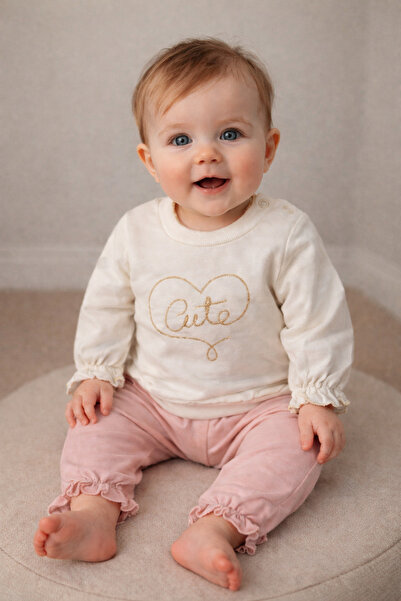 ÖZNUR Kız Bebek aylık Takımı