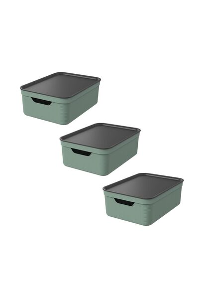 Rothoplast Storage Box – 20 L, with Lid and Handles