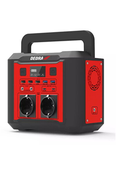 DEDRA EXIM Powerstation DEDRA-EXIM DEZS0300, 500 W, 296 Wh, negru/roșu