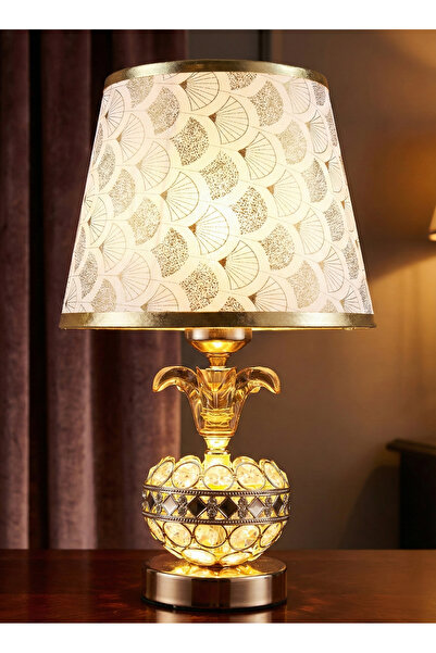 Nisf Alqamar Modern table lamp (bed lamp) - ideal for bedroom and office -