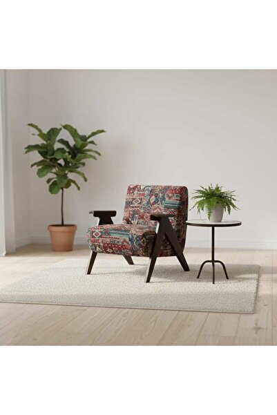 Arnohome A classic-style single recliner chair with a solid dark walnut wood ...