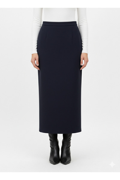 Kemal Aydın Büyük Beden Kalem Etek 003