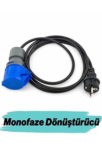 NZB Monofaze Dönüştürücü 3x1,5 mm 2 Metre Kablolu Elektrikli Araç Şarj Adaptö...