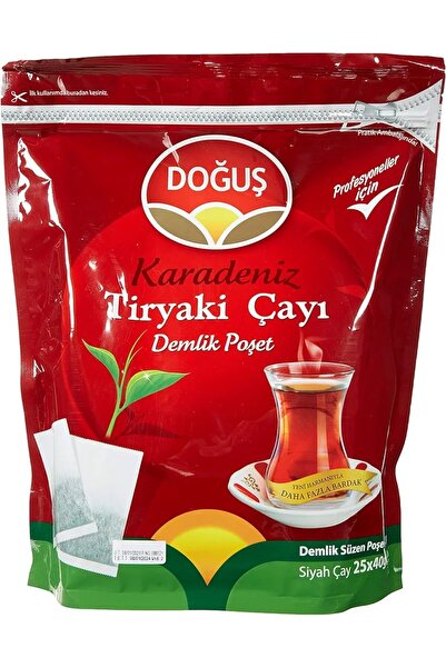 Doğuş Çay DOĞUŞ KARADENİZ TİRYAKİ DEMLİK POŞET ÇAY 40 gr 25 Adet