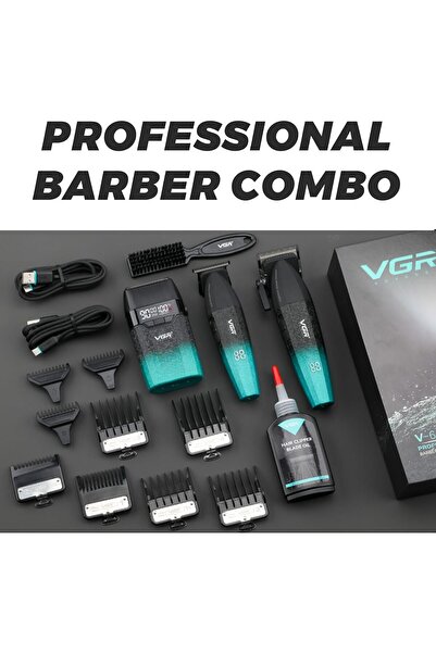 VGR UNIDENSHOP V-640 S3 Profesyonel Kablosuz Saç ve Sakal Kesme Makinesi 3 in...