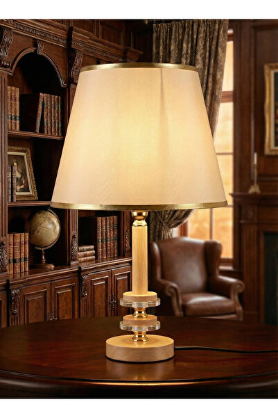 Nisf Alqamar مصباح طاولة (ابجورة) مودرن - مثالي لغرفة النوم والمكتب -