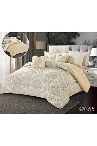 alzawia Apple 8-piece royal jacquard bedspread, luxurious and elegant