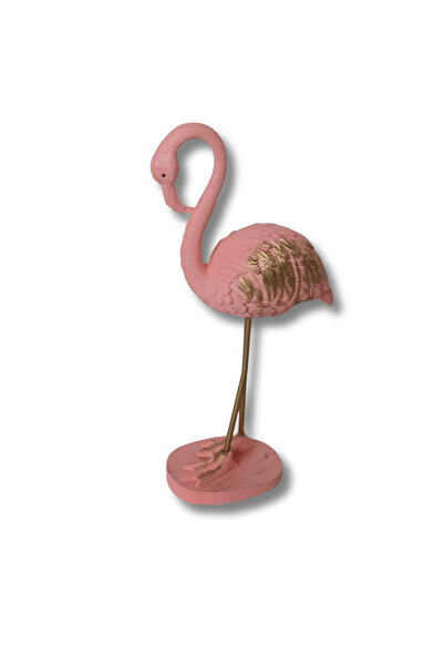 DoğaDekor Flamingo Dekoratif Polyester Biblo Pembe