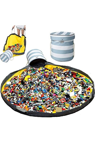 Arabest Toy Storage Basket and Play Mat