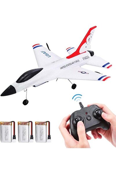 Arabest Remote Control Plane with Gyro and 3 Batteries, Easy to Fly F-16 Mode...