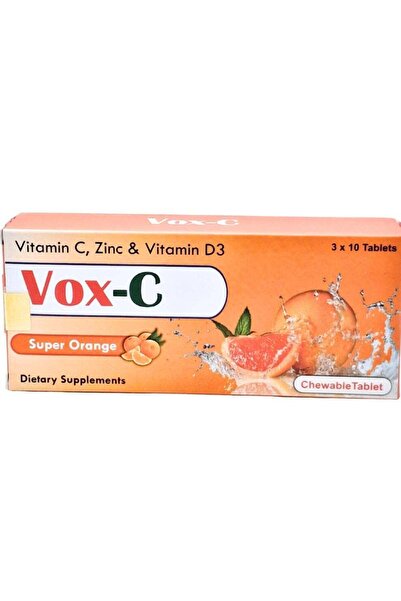 VOX أقراص قابلة للمضغ - سي ٥٠٠ ملغ، ٣٠ قرصًا