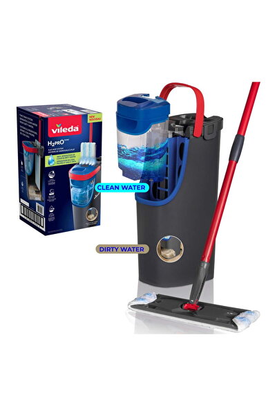 Vileda H2Pro Set Mop Plat cu Găleată – Separare Apă Curată/Murdară, Curățare ...