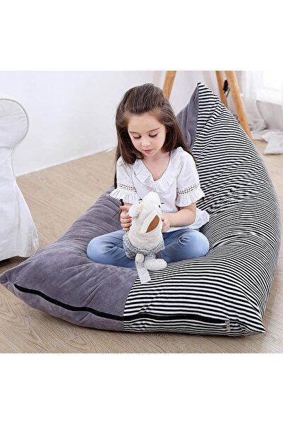 Arabest Velvet Bean Bag Chair Cover with Plush Toy Washable, for Adults and K...