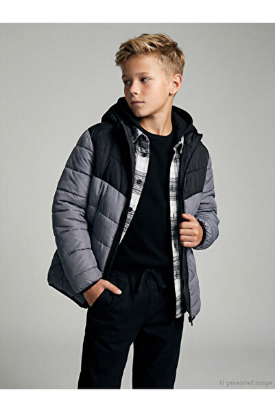 LC Waikiki Shining Choices Water Repellent Boys' Inflatable Coat from Shining...