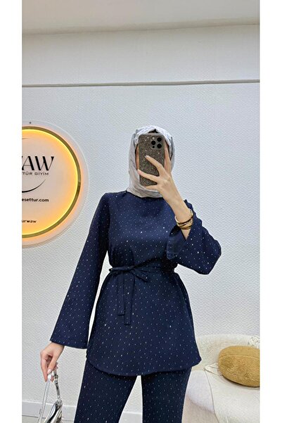 waw tesettür Işıltı Detaylı Tesettür Takım