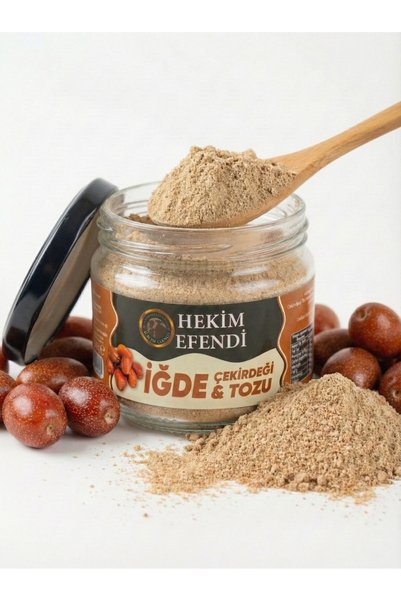 HEKİM EFENDİ İğde ve Çekirdeği Unu 300 Gr 3' lü Paket Doğal İğde Çekirdeği Tozu – Katkısız & Saf